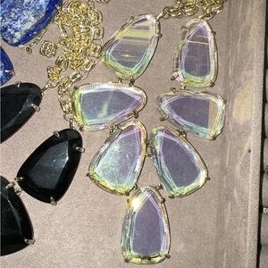 🌸Kendra Scott Harlow Clear Dichoric glass & Gold🌸